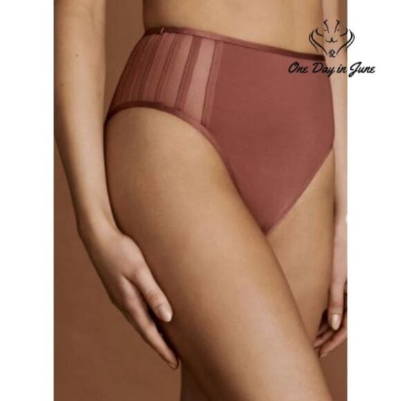 Bcbgmaxazria Behind The Seams High Waist Bikini Bottom Size 6 - Picture 1 of 4